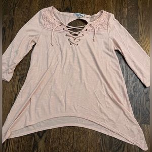 Crave Fame pink long sleeve